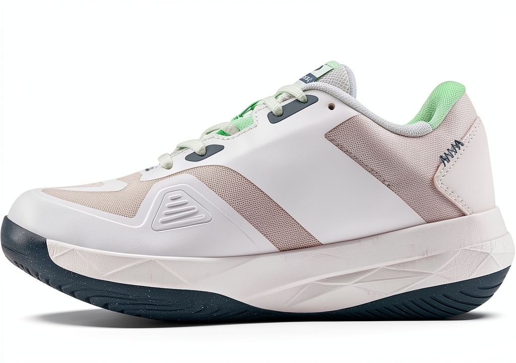 New Balance tennis shoes showcasing FuelCell foam and NDure upper on a tennis court
